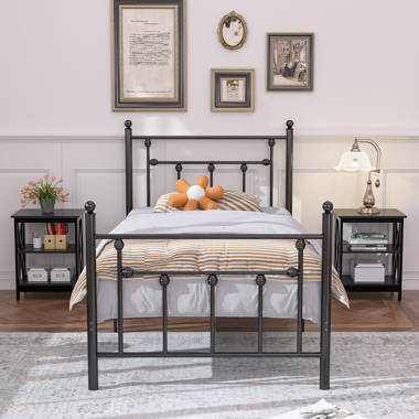 Andover Mills Fernwood Queen Iron Standard 3 Piece Bedroom Set Reviews Wayfair